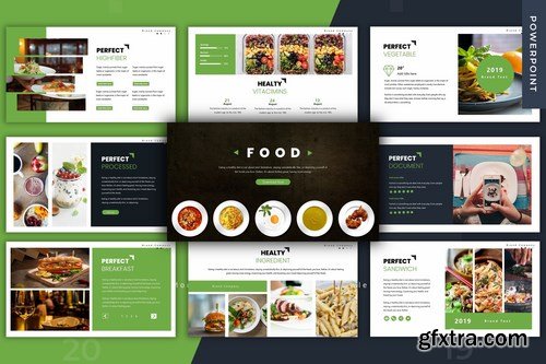 Food - Powerpoint Google Slides and Keynote Templates