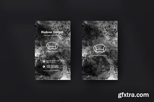 Vertical Black Business Card Bundle