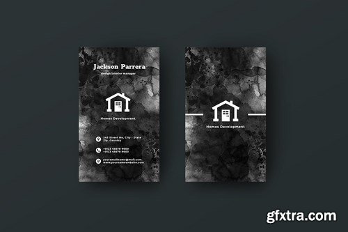 Vertical Black Business Card Bundle