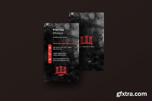 Vertical Black Business Card Bundle