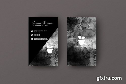 Vertical Black Business Card Bundle