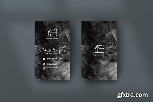 Vertical Black Business Card Bundle