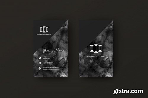 Vertical Black Business Card Bundle