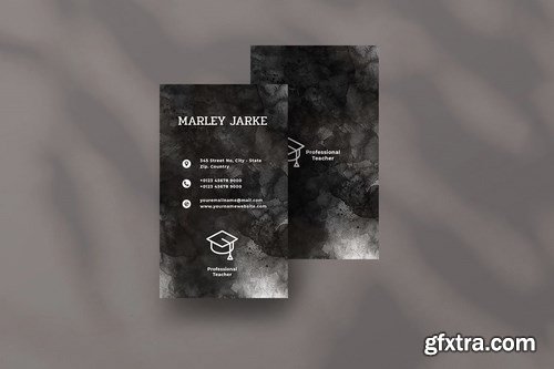 Vertical Black Business Card Bundle