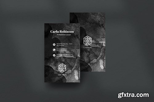 Vertical Black Business Card Bundle