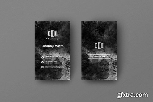 Vertical Black Business Card Bundle