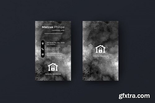 Vertical Black Business Card Bundle