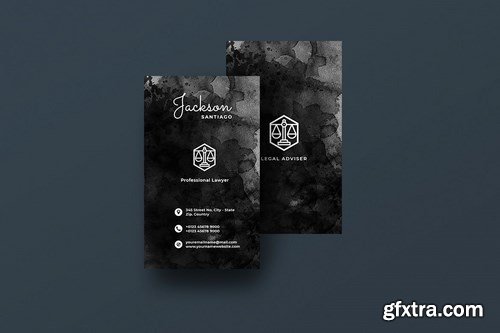 Vertical Black Business Card Bundle