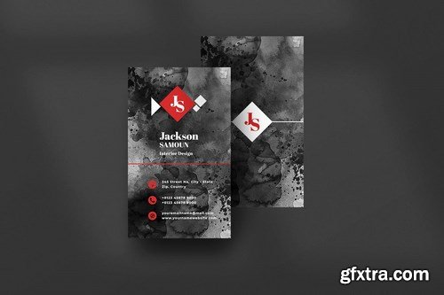 Vertical Black Business Card Bundle