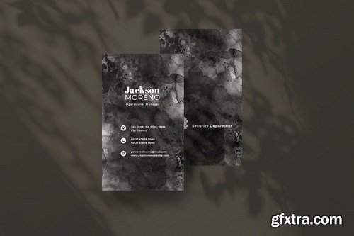 Vertical Black Business Card Bundle