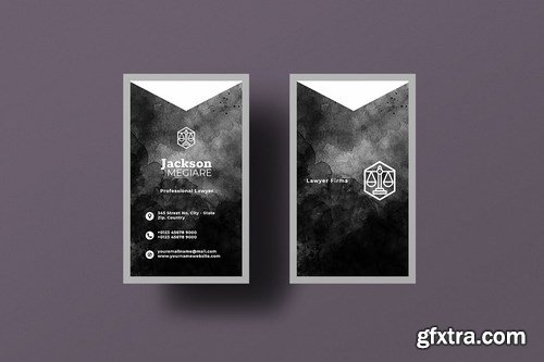 Vertical Black Business Card Bundle