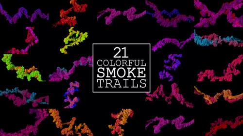 Videohive - 21 Colorful Smoke Trails