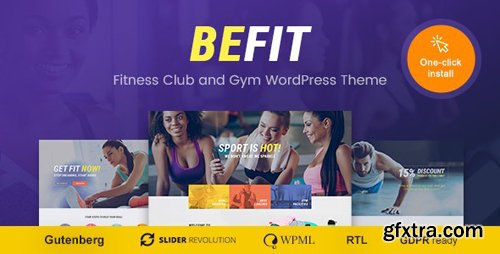 ThemeForest - Be Fit v1.1.2 - WordPress Theme for Gym, Yoga & Fitness Centers - 17748962