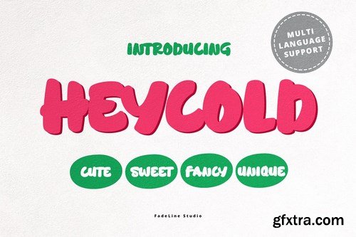 CM - HEYCOLD CUTE FONT 4324428