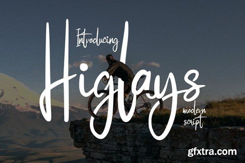 CM - Higlays Modern Script Font 4322979