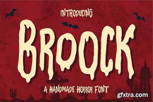 Broock - Handmade Horror Font