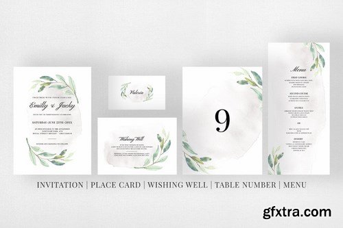 Modern Foliage Wedding Suite