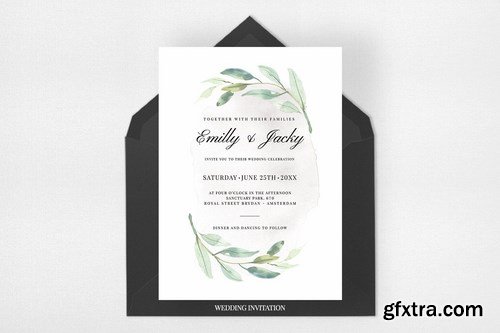 Modern Foliage Wedding Suite