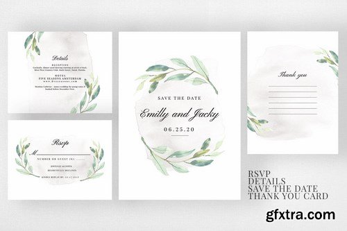 Modern Foliage Wedding Suite