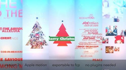 Videohive - Typo & Video Christmas Logo Intro