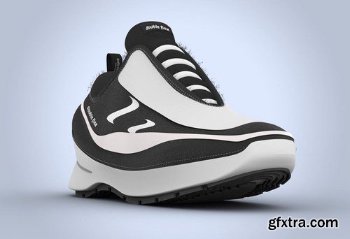 Sneaker Diagonal View PSD Mock-up