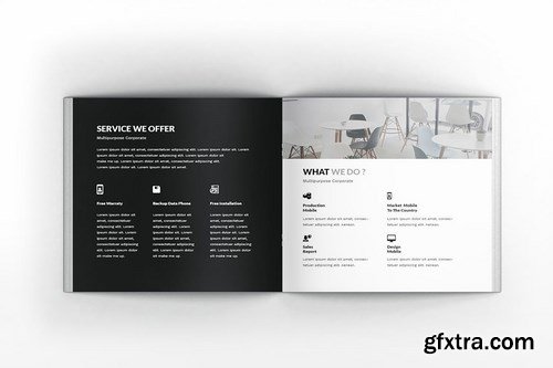 Multipurpose Corporate Square Brochure Template