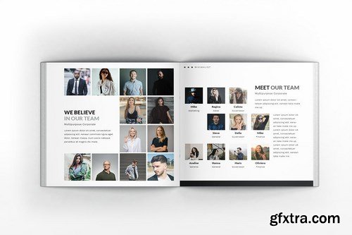 Multipurpose Corporate Square Brochure Template