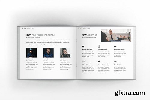 Multipurpose Corporate Square Brochure Template