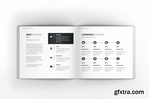 Multipurpose Corporate Square Brochure Template