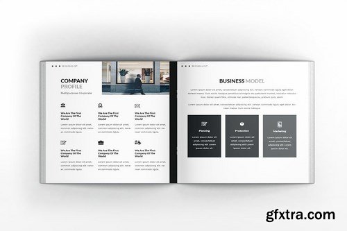 Multipurpose Corporate Square Brochure Template