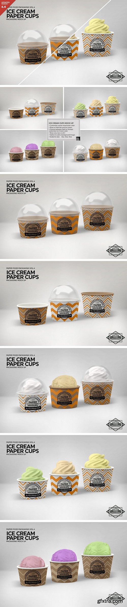 CM - Ice Cream Cups Mockup 2182874