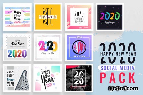 New Year Social Media Templates 2020