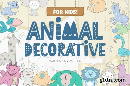 Wallpaper Animal Decorative for Kids