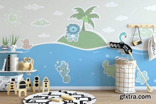 Wallpaper Animal Decorative for Kids