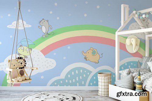 Wallpaper Animal Decorative for Kids