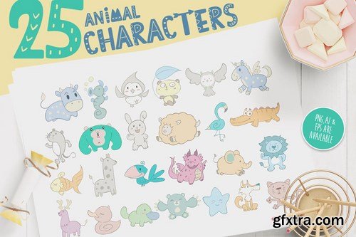 Character Animal Decorative for Kids