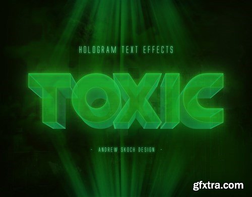 GraphicRiver - Hologram Text Effects 23600572