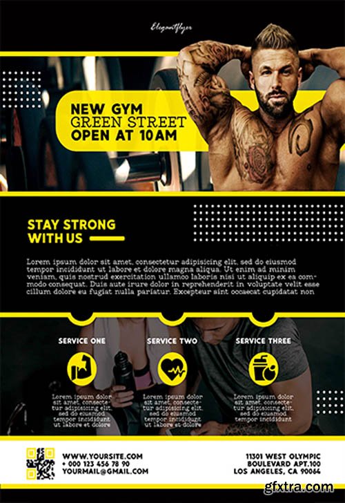 GYM V2211 2019 Premium PSD Flyer Template