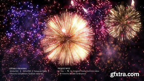 MotionArray Editable Fireworks Compositions 328987