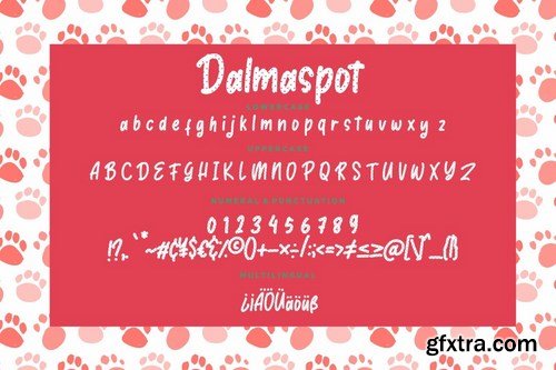 Dalmaspot Dalmatian Spot Typeface