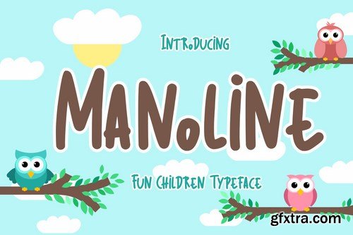 Manoline Fun Children Typeface