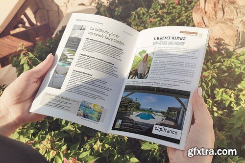 A5 Brochure Catalog Mockup