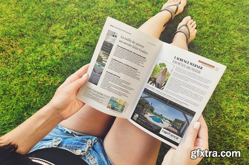 A5 Brochure Catalog Mockup