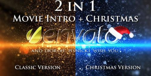 Videohive - Movie Intro + Christmas Intro Project - 2 in 1