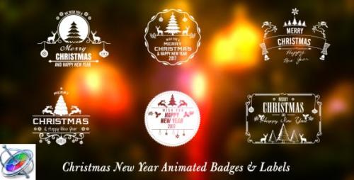 Videohive - Christmas New Year Badges - Apple Motion