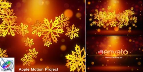 Videohive - Snowflakes Logo - Apple Motion