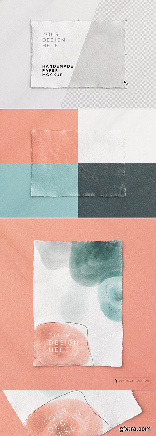 Handmade Paper Sheet Mockup 278817930