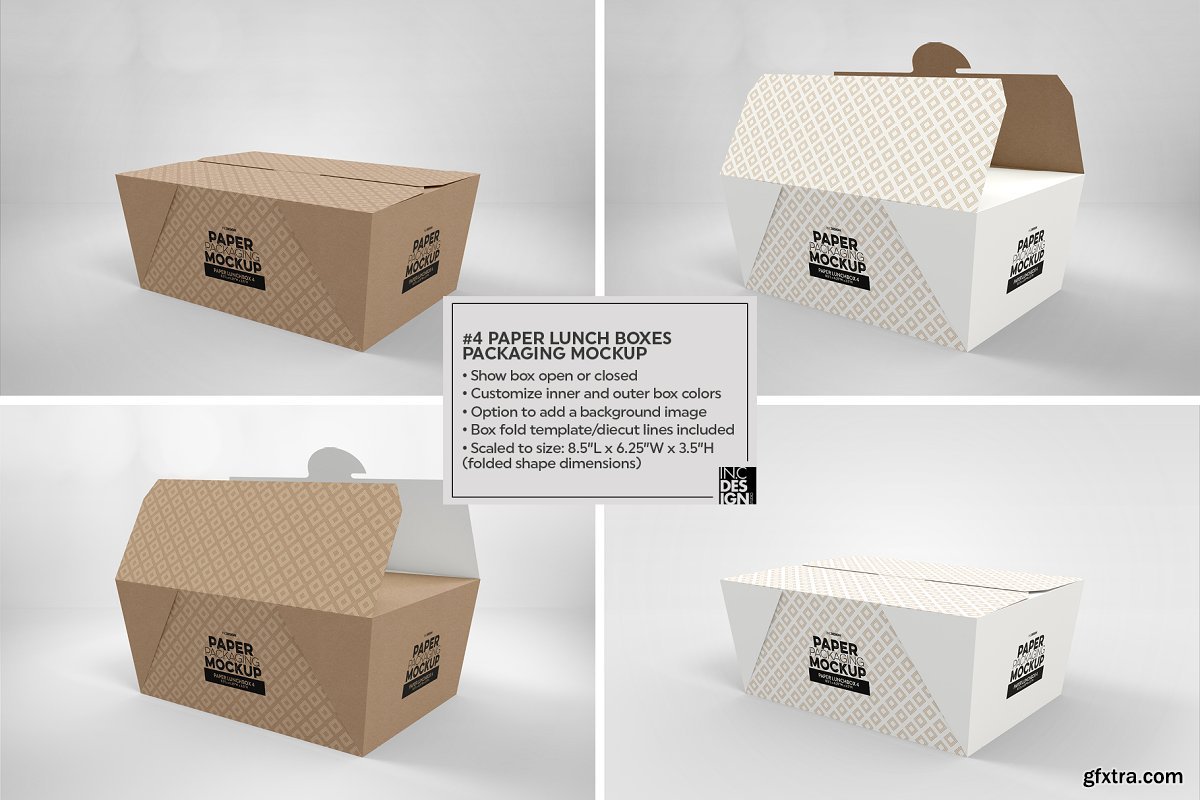 CreativeMarket - VOL. 20 Paper Box Packaging Mockups 4328475 » GFxtra