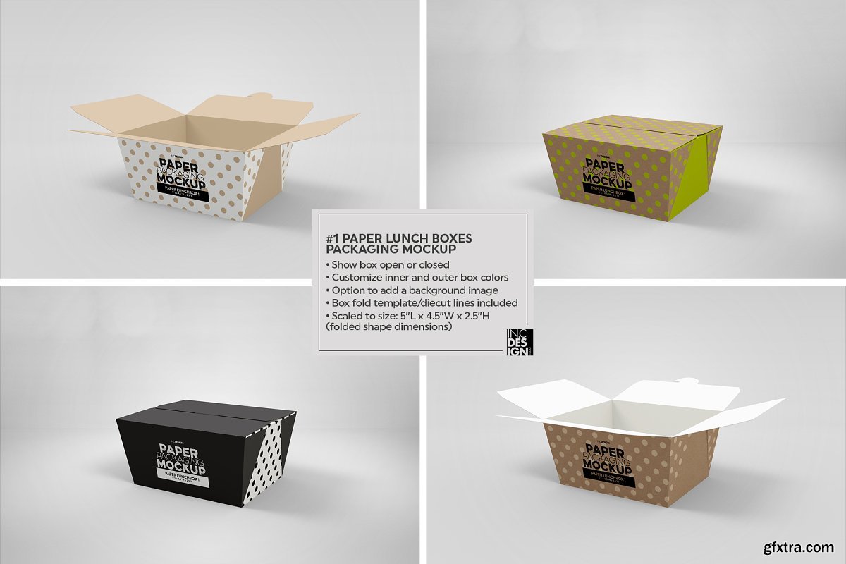 CreativeMarket - VOL. 20 Paper Box Packaging Mockups 4328475 » GFxtra