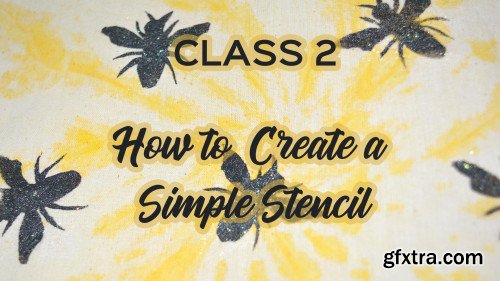 How to Create a Simple Stencil - to apply in textile (Tote bag, T-shirt, or make a print)